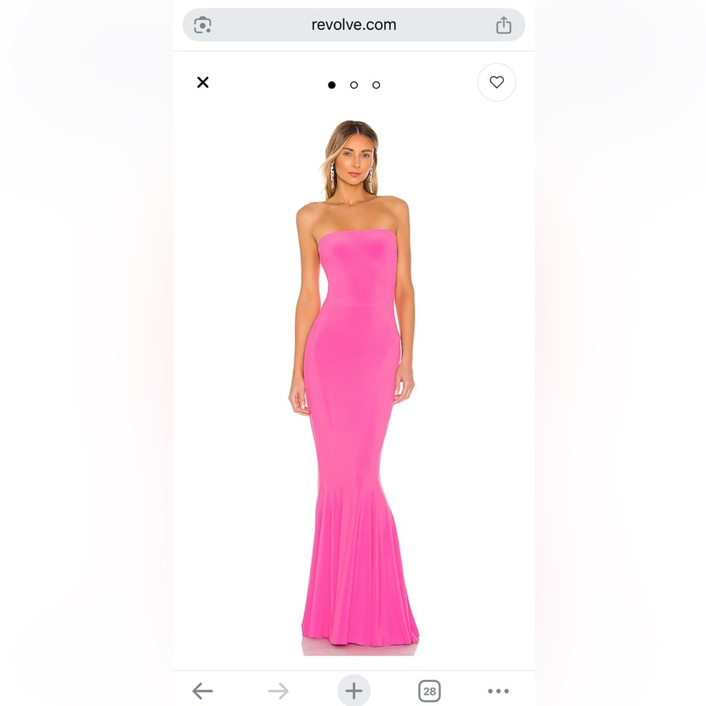 Norma Kamali strapless fishtail dress size small - used